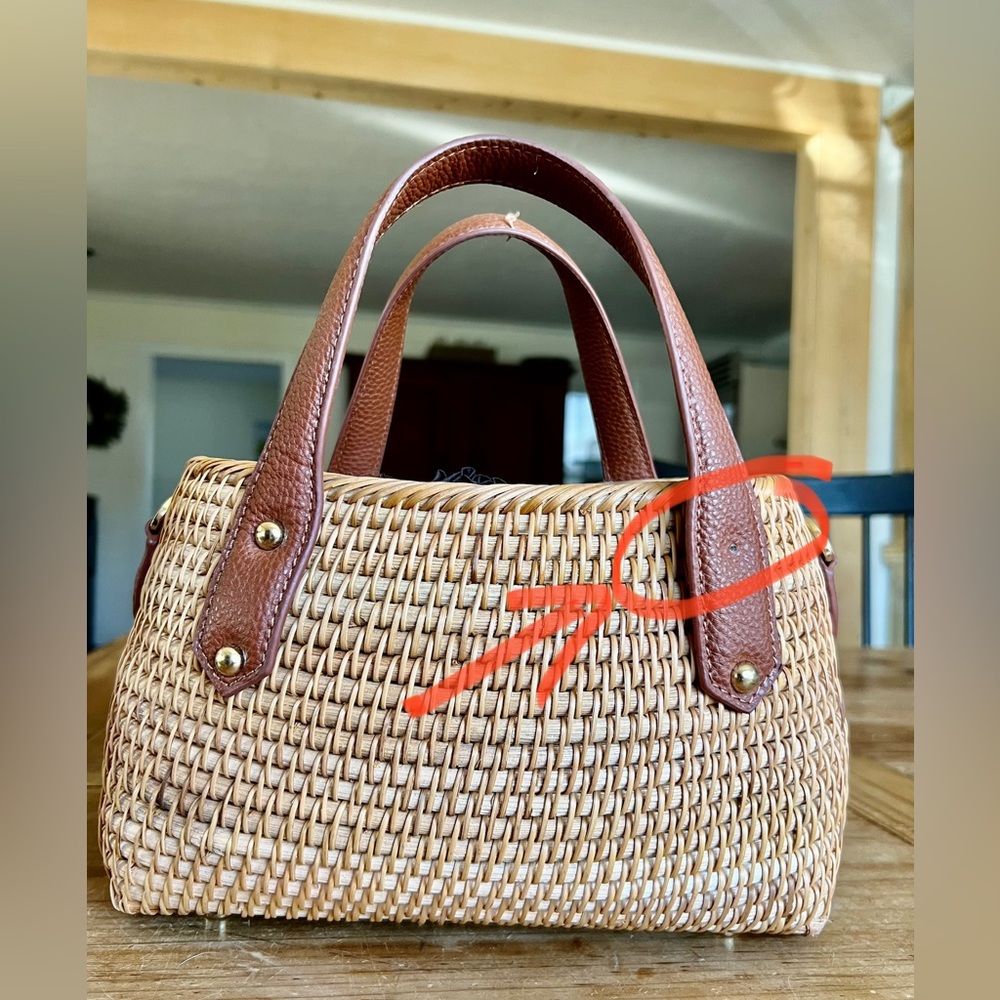 Straw Handbag New - Picture 7 of 14